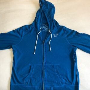 Blue American Eagle Outfitters Zip-Up Hoodie